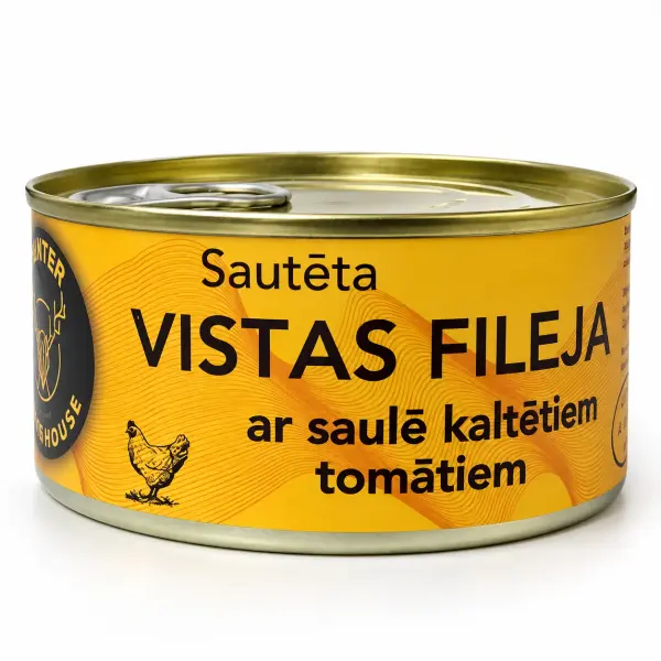 Vistas fileja ar Saulē kaltētiem tomātiem