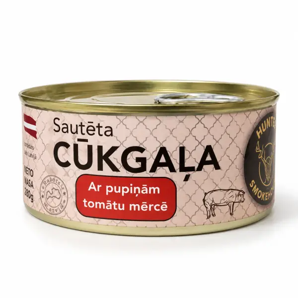 Cūkgaļa gabaliņos ar Pupiņām tomātu mērcē