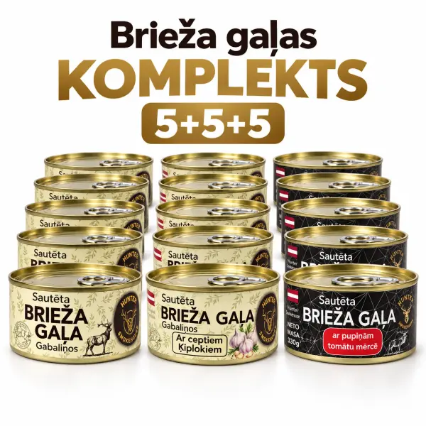 Brieža gaļas KOMPLEKTS 5+5+5